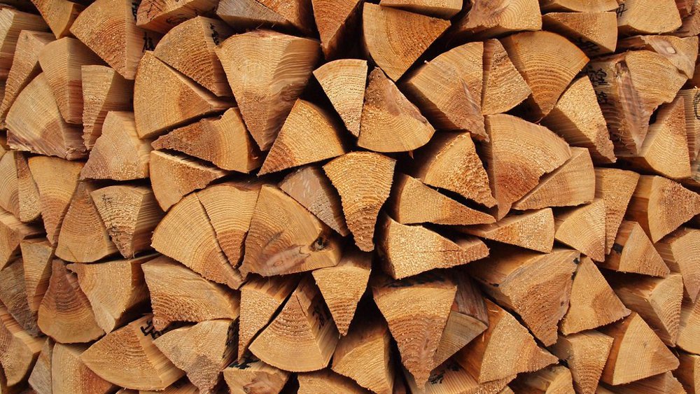 Firewoods stack in Mt.Kohyasan