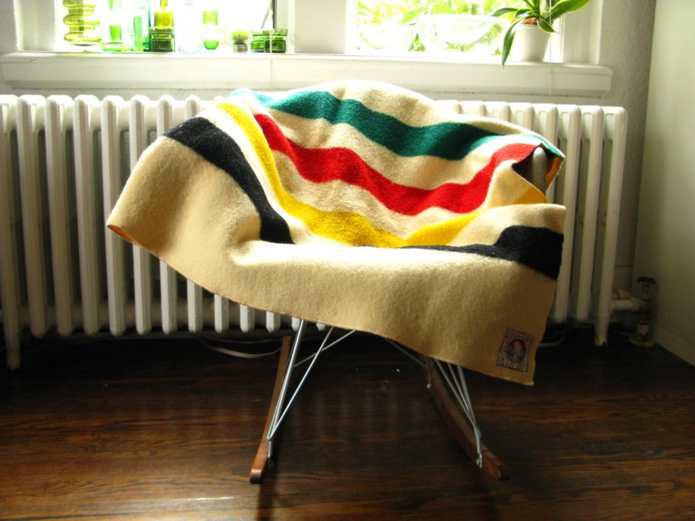 Sold - Pendleton Mills vintage HBC-style wool blanket