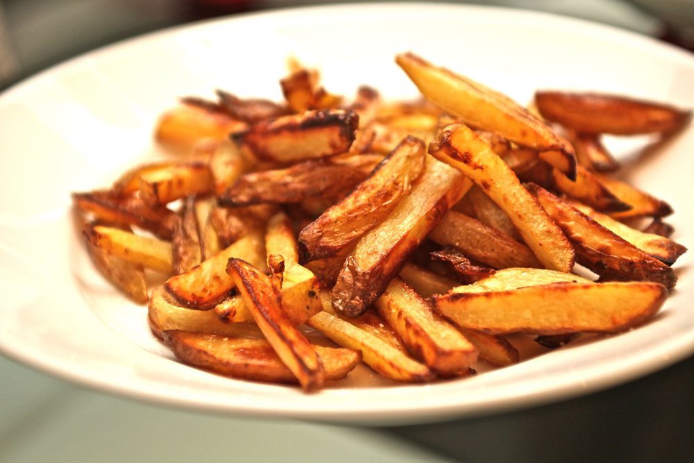 olive oil French fries, yes, oven-baked