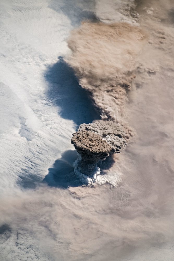 Raikoke Volcano Erupts