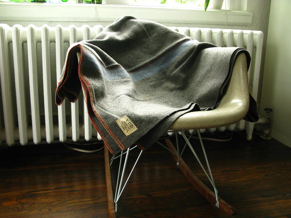 Vintage Australian Army Wool Blanket