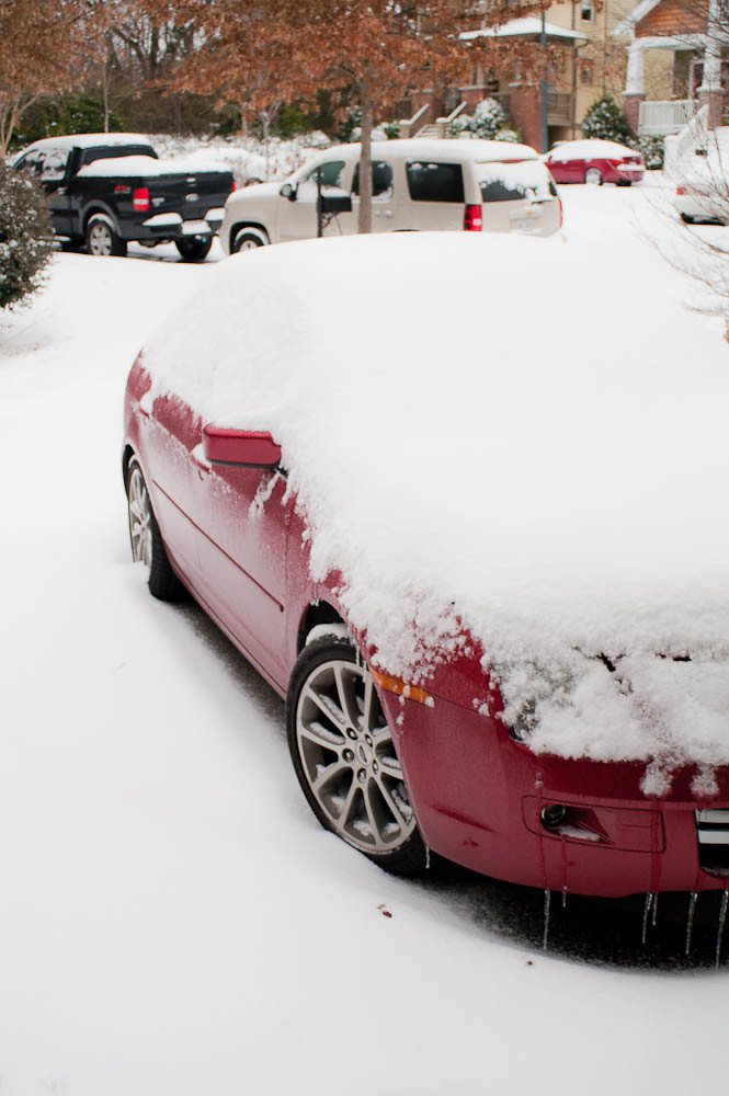 Snow covered Car