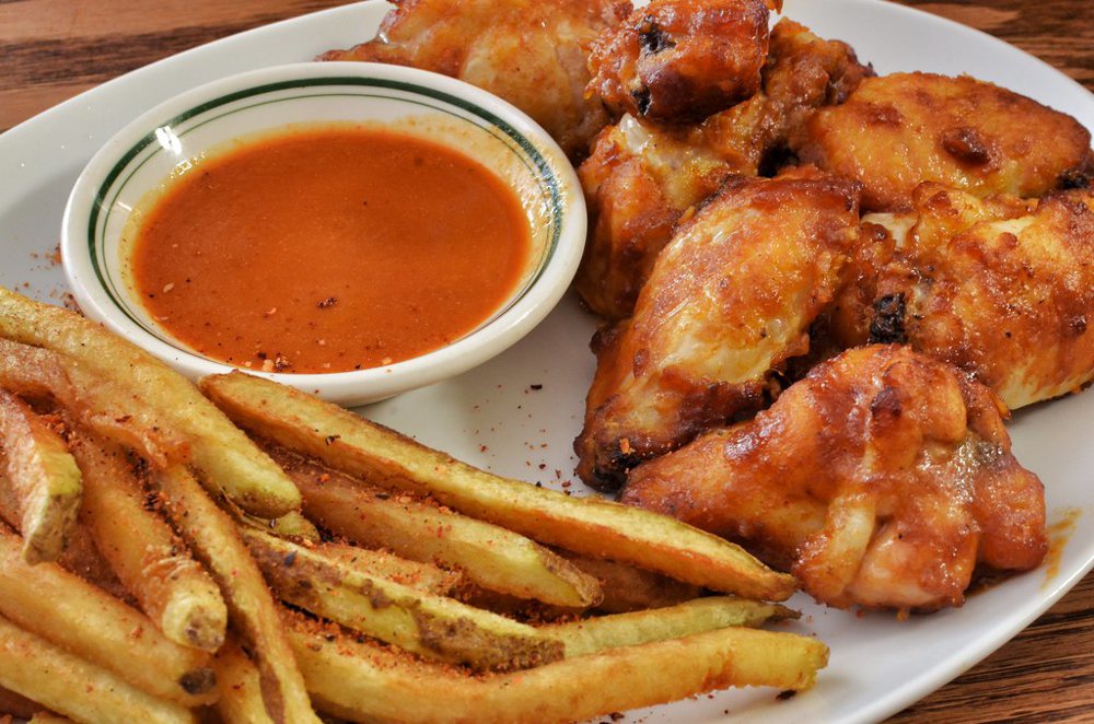 Mmm... oven baked hot wings