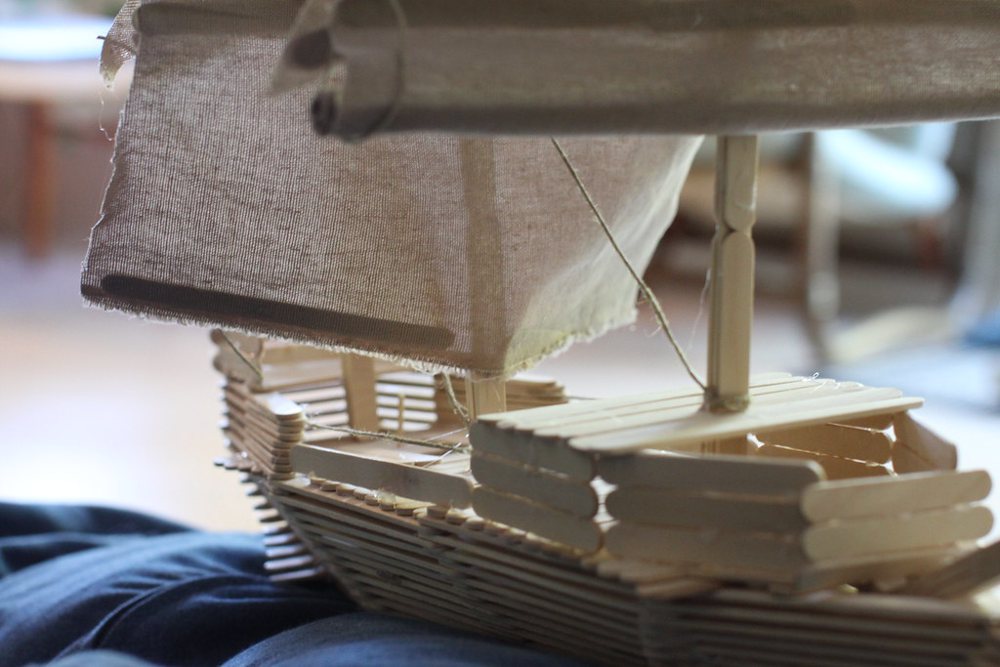 Popsicle stick Mayflower