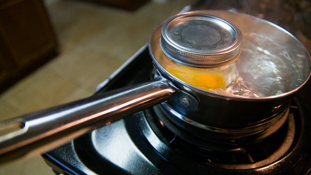 Mason Jar Poached Eggs