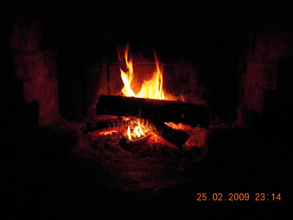 Fireplace fire