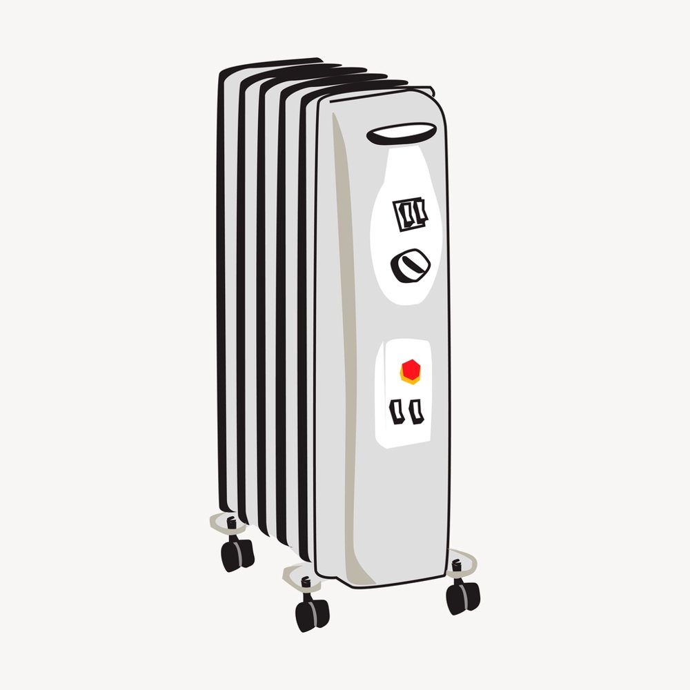 Radiator, heater clipart, illustration vector