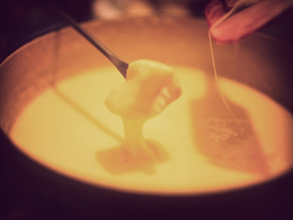 ... and the cheese fondue.