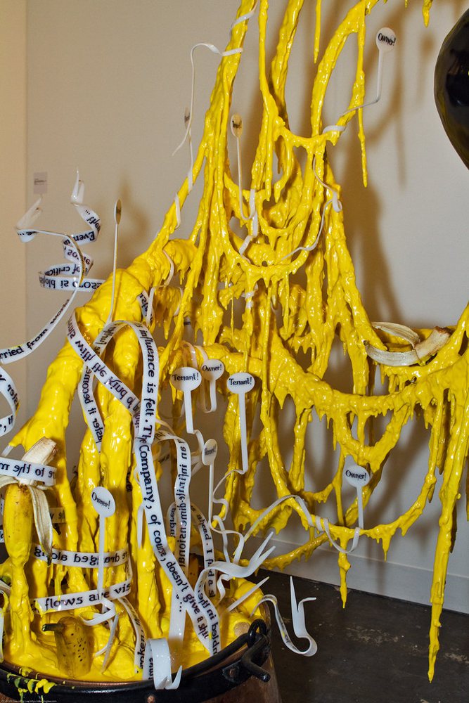 Sculpture: Gilles Barbier: In the soup, a cheddar fondue and three nightmares…