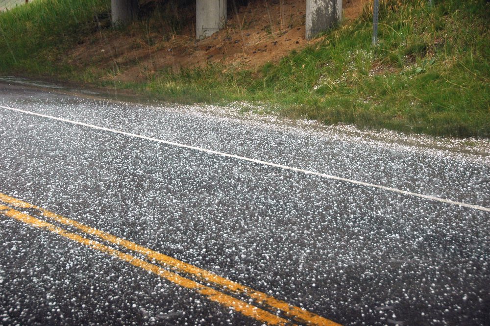 Hailstones falling (11 August 2010) (Elk Park Pass, northeast of Butte, Monta…