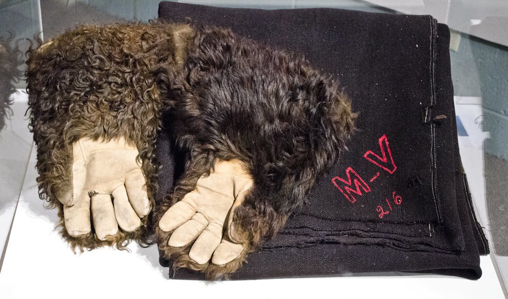 Monida and Yellowstone Stage Company bison gloves and wool blanket - Paugh Re…