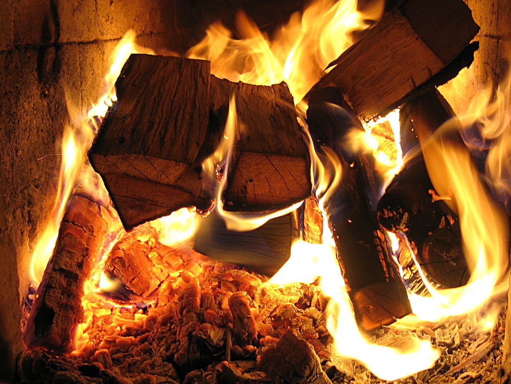 Fire in the Wood Stove