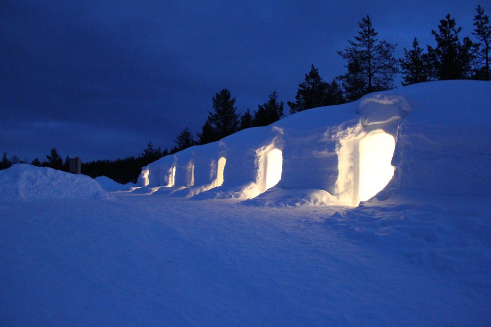Igloo en neige Laponie Finlandaise