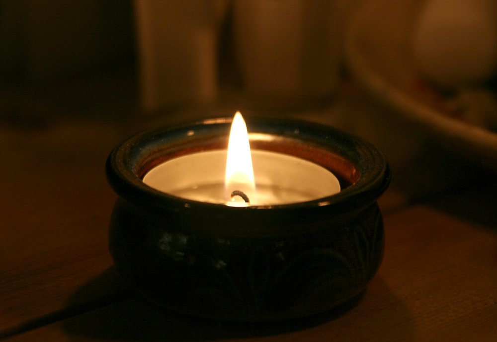 like a candle flame
