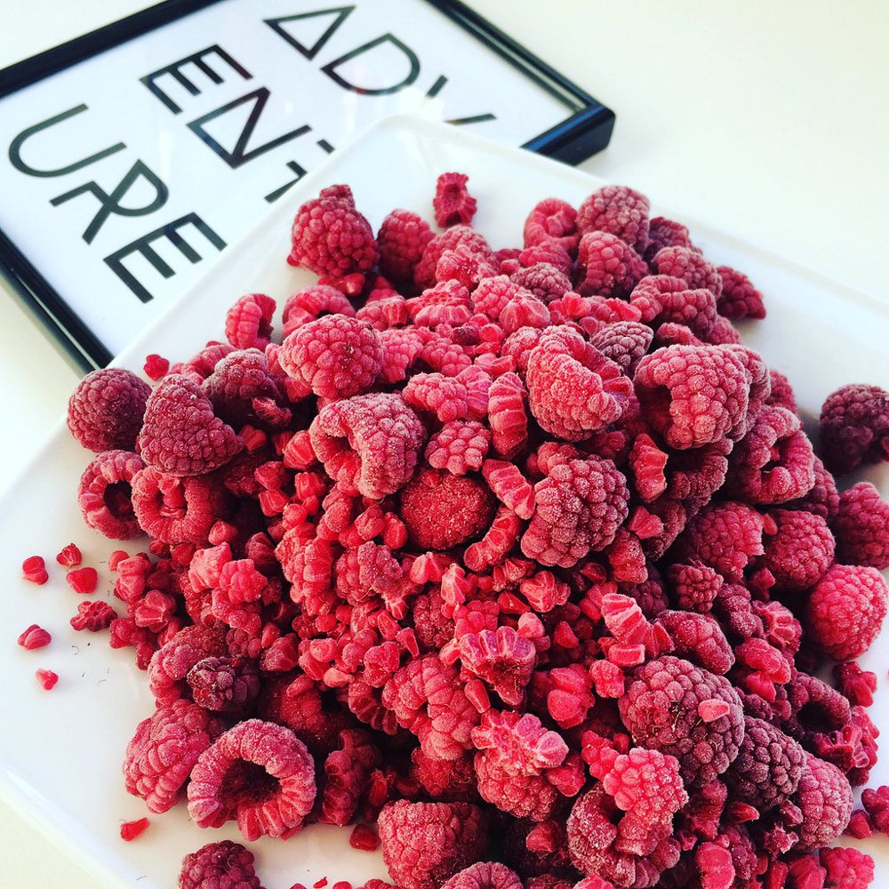 Gefrorene Himbeeren, frozen berries