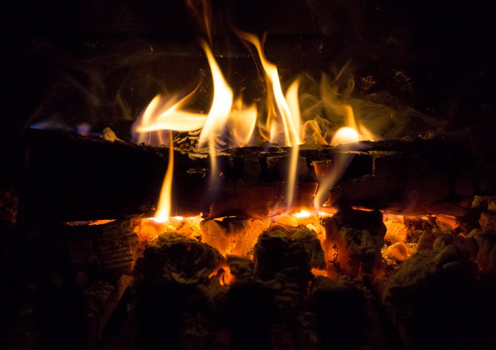 Fireplace fire