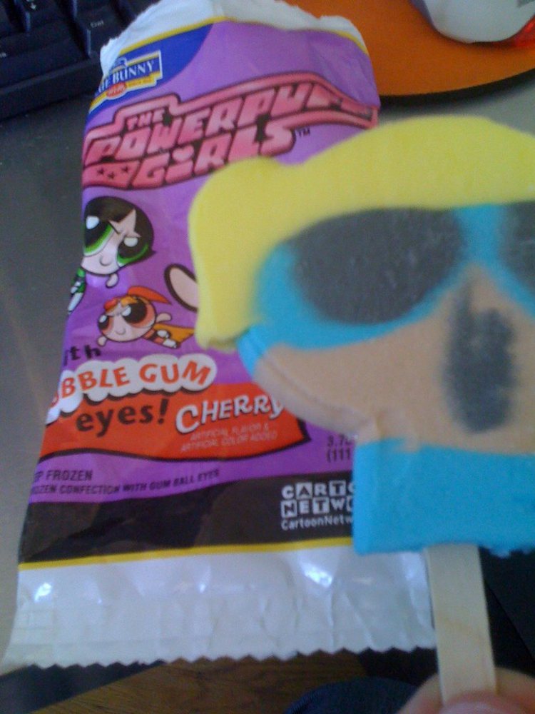 From the Ice Cream Truck: Powerpuff Girls Cherry Popsicle