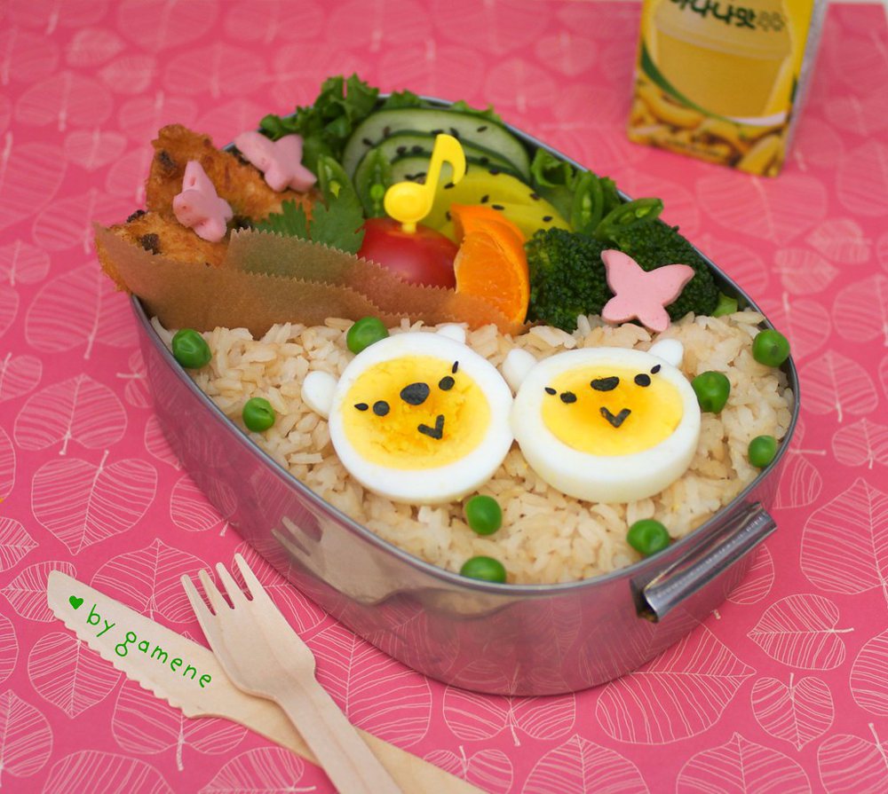 jalapeno-fried chicken bento