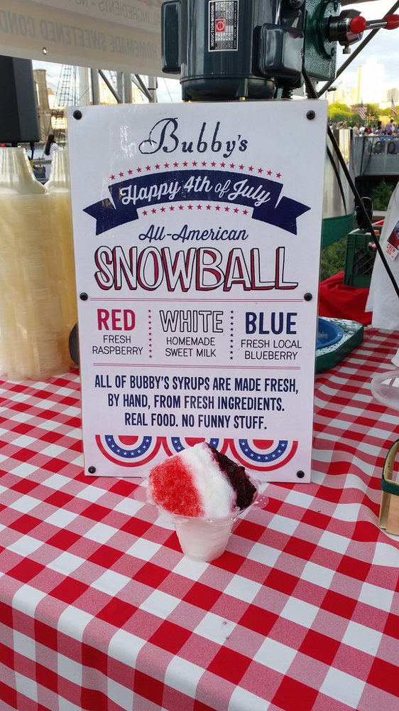 Bubby's All American Snowball snow cone